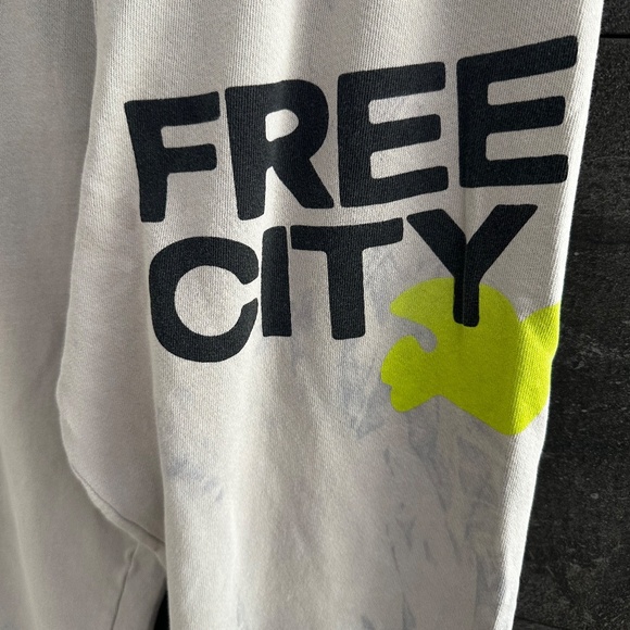 Free City Light Gray Lightly Tie Dyed Sweatpants Size S - Picture 6 of 10